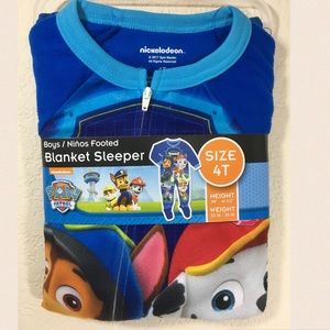 paw patrol footed pajamas